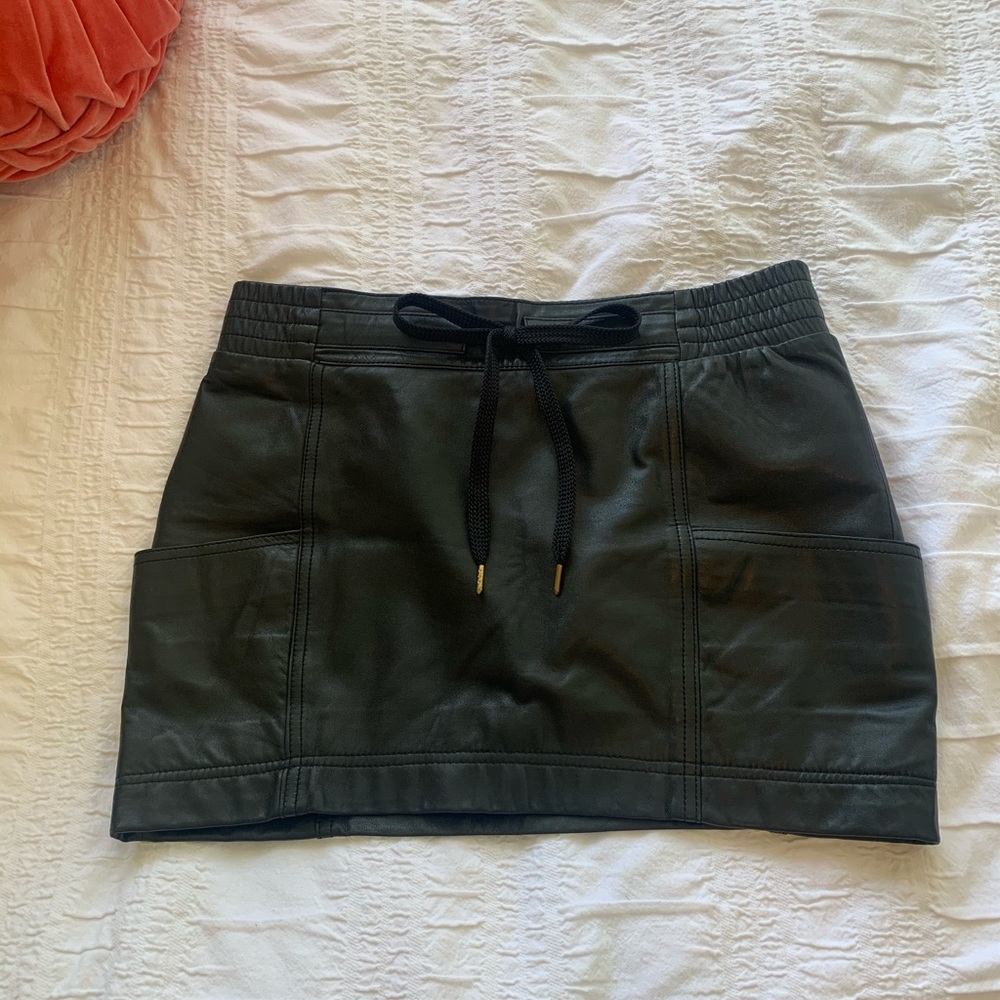 Black leather Marc Jacobs skirt